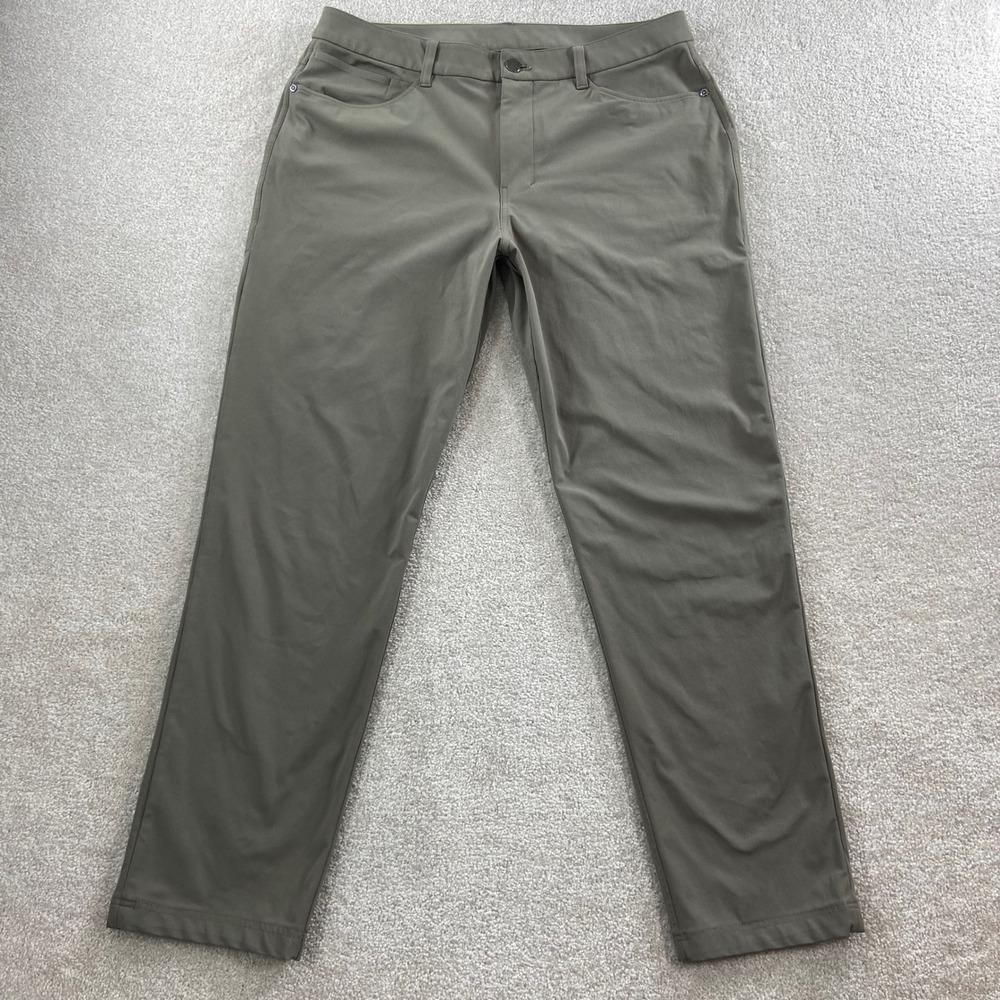 Lululemon ABC Pant Slim Mens 33 (Meas 34) Warpstreme Trousers LM5AO1S